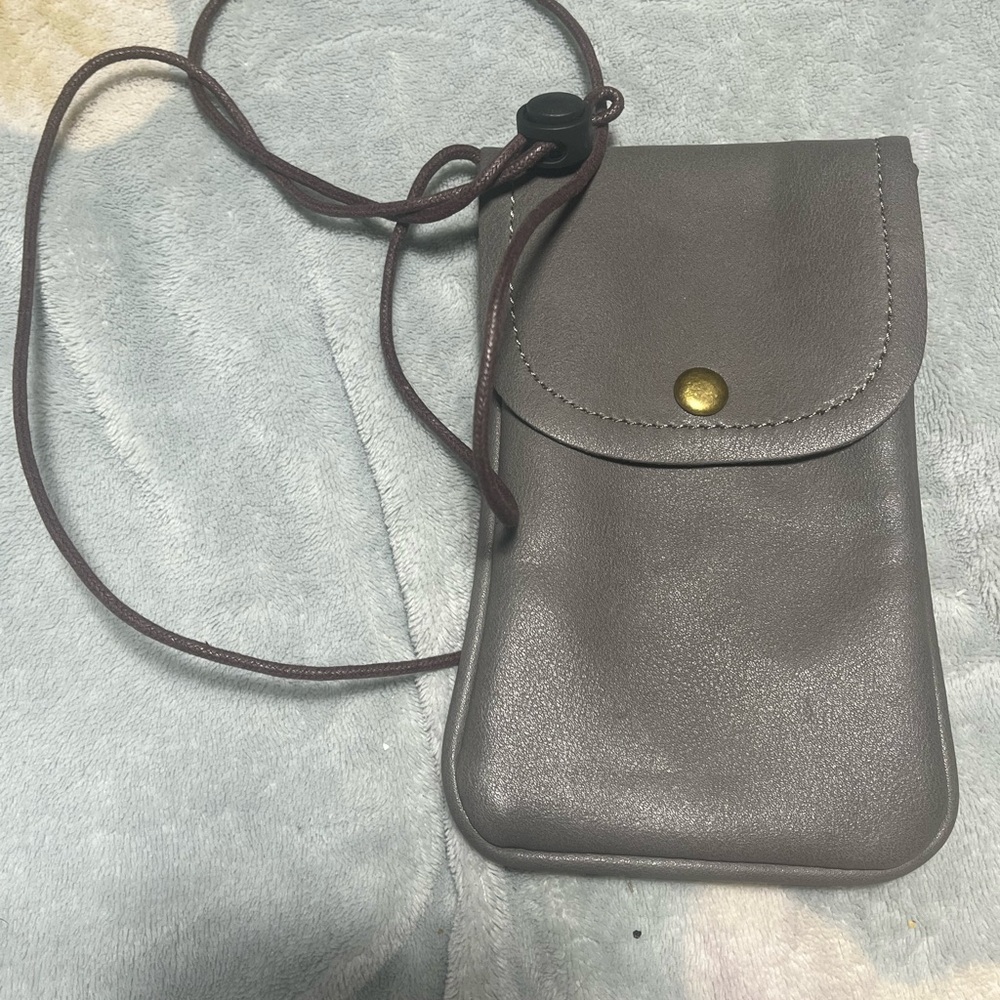 Gray Crossbody Bag